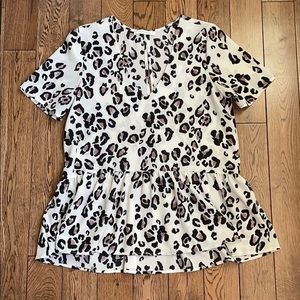 Caramela Leopard Print Blouse